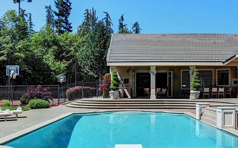 Backyard pool