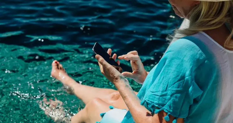 Pool automation by the pool.