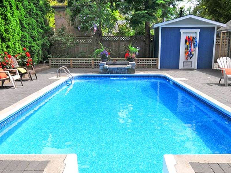 Backyard pool