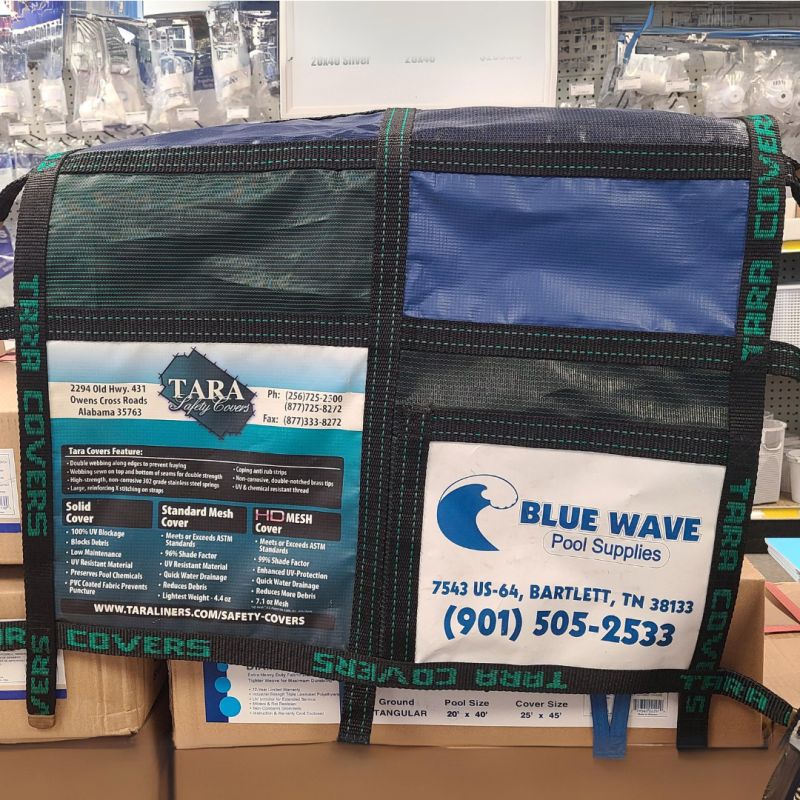 TARA brand pool safety cover at Blue Wave Pools.